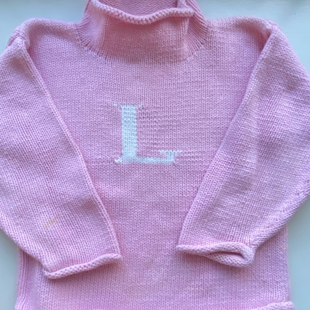 Girls “L” cotton Sweater